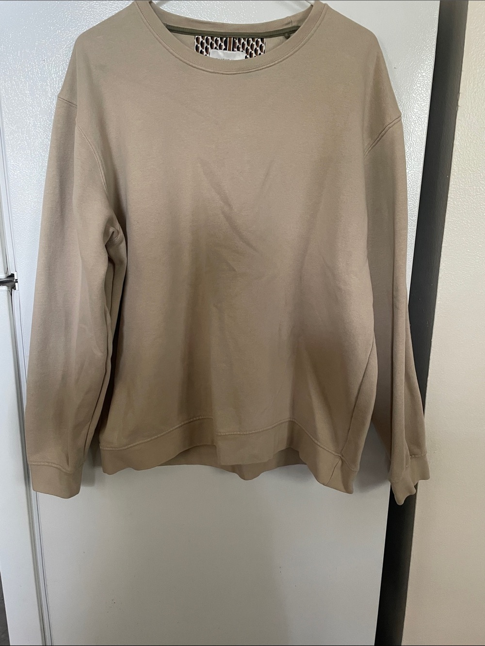 Cactus Man Ricky Singh XL Tan Cotton Blend Crewneck Sweatshirt